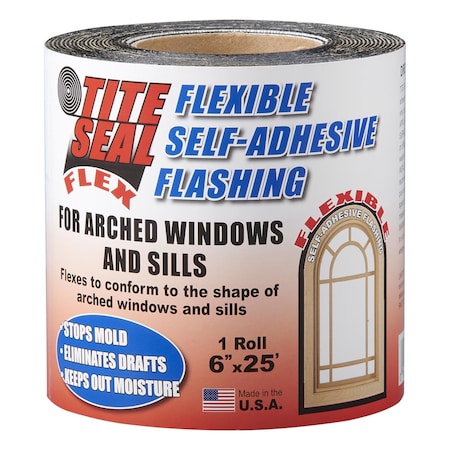 Tite Seal Tite Seal 6 in. W X 25 ft. L Rubber Self-Adhesive Waterproof Flashing White TSF625